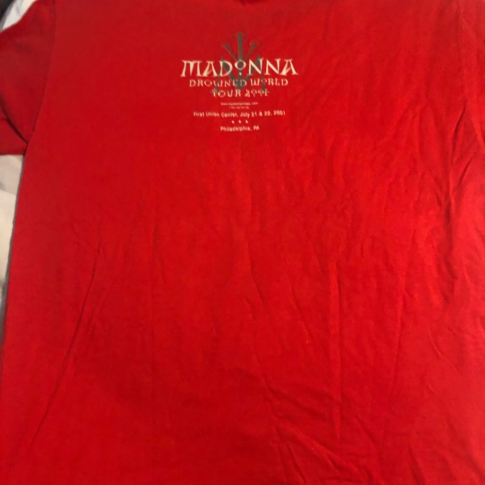 Madonna Drowned Tour Tee shirt.  Official Tour jersey